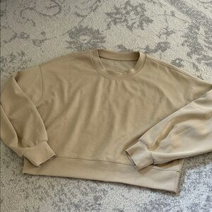 lululemon athletica Crewneck Sweatshirt - Beige